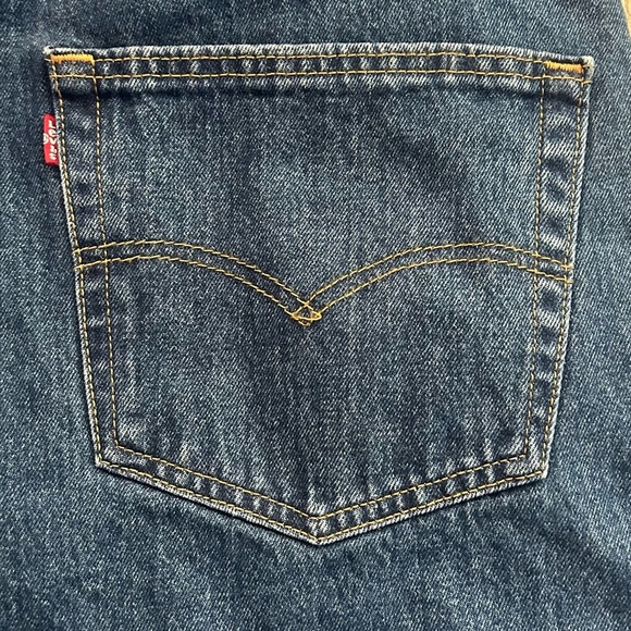 Levi's Classic Blue Straight Jeans Timeless Denim - Picture 2 of 6